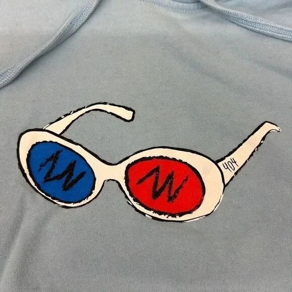 George Not Found 3D Glasses Hoodie Size XL - Picture 2 of 6